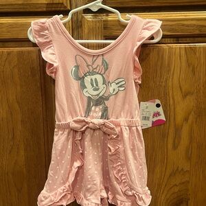 Disney Junior Minnie Mouse Pink Romper